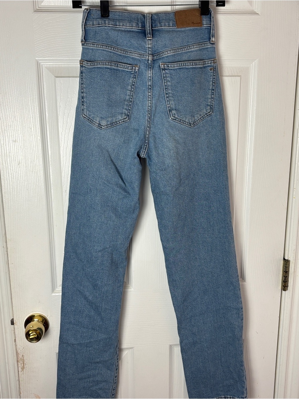 Madewell High Rise Skinny Jeans Medium Wash Distressed Woman's 25T - Picture 6 of 10